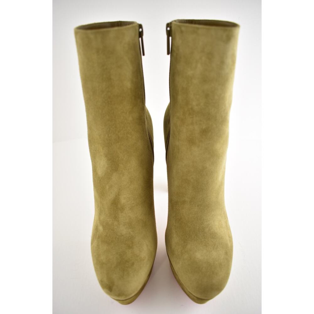 Christian Louboutin Loo Booty 130 Bronzo Brown Platform Heel Ankle Boot 38.5 - Picture 9 of 16
